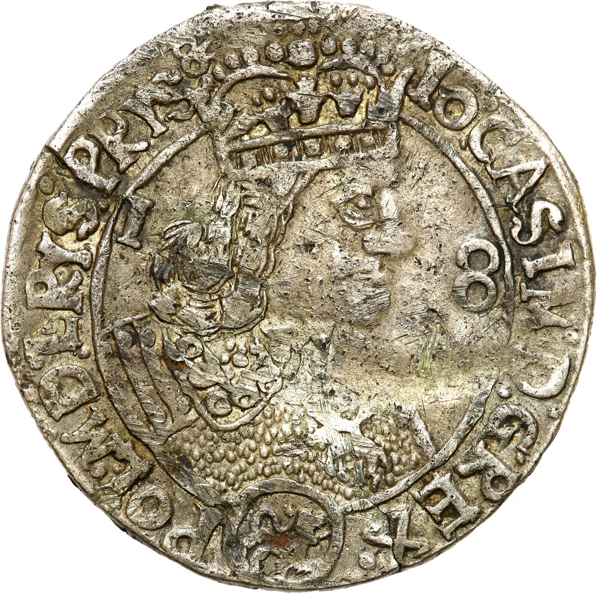 Jan II Kazimierz. Ort (18 groszy) 1656, Lwów - RZADKI